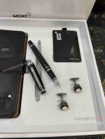Nice Quality Copy Mont Blanc Notebook, Pen, Inks and Cufflink Set